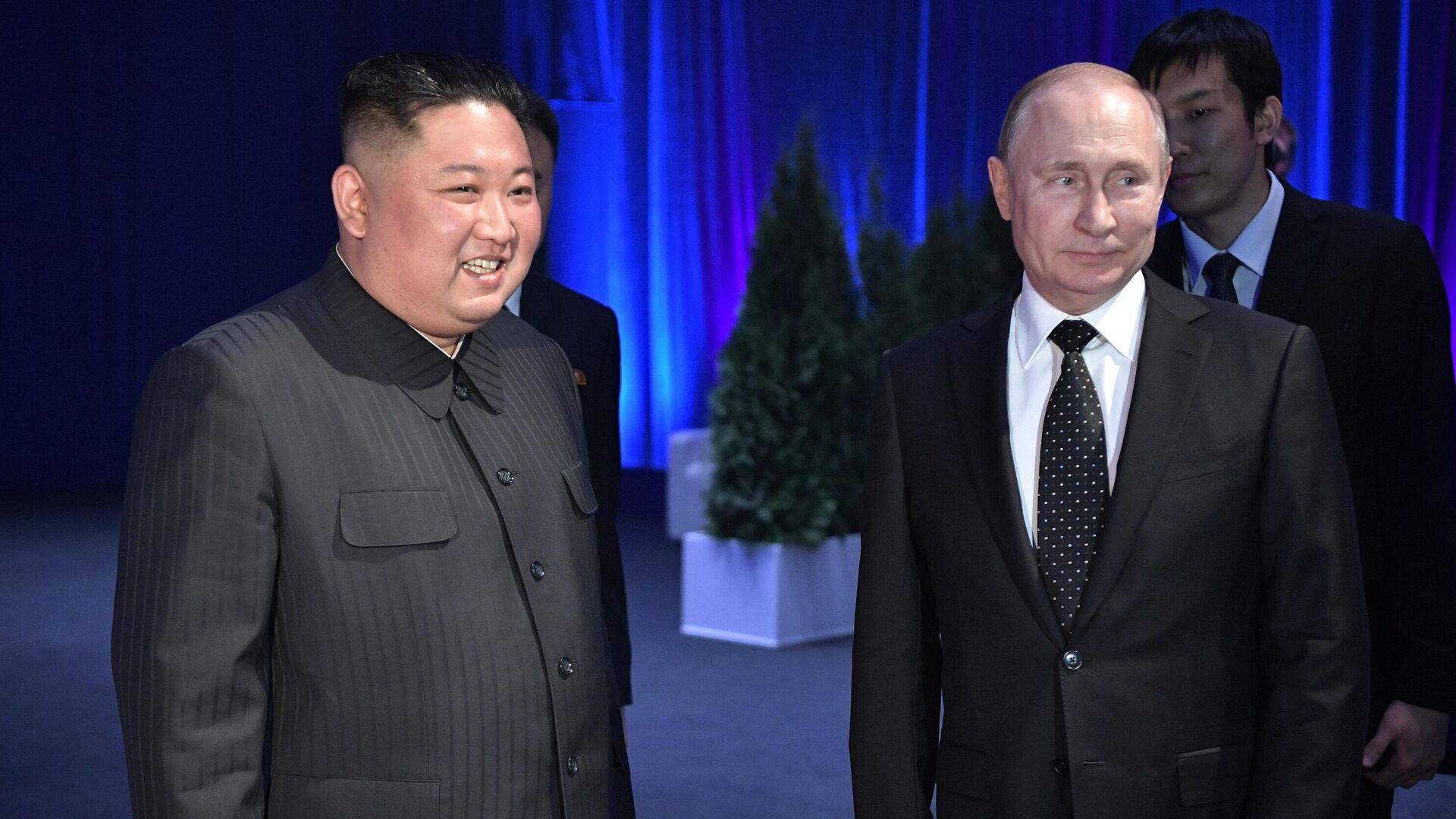 بوتين مع زعيم كوريا الشمالية