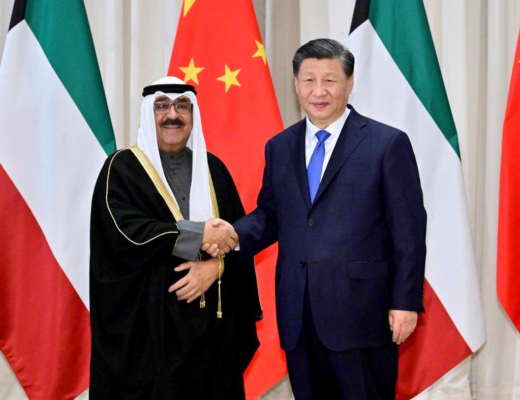 الرئيس الصيني وولي عهد الكويت