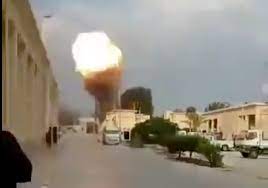 قصف إسرائيلي للجانب الفلسطيني من معبر رفح، خلال الحرب الراهنة على قطاع غزة